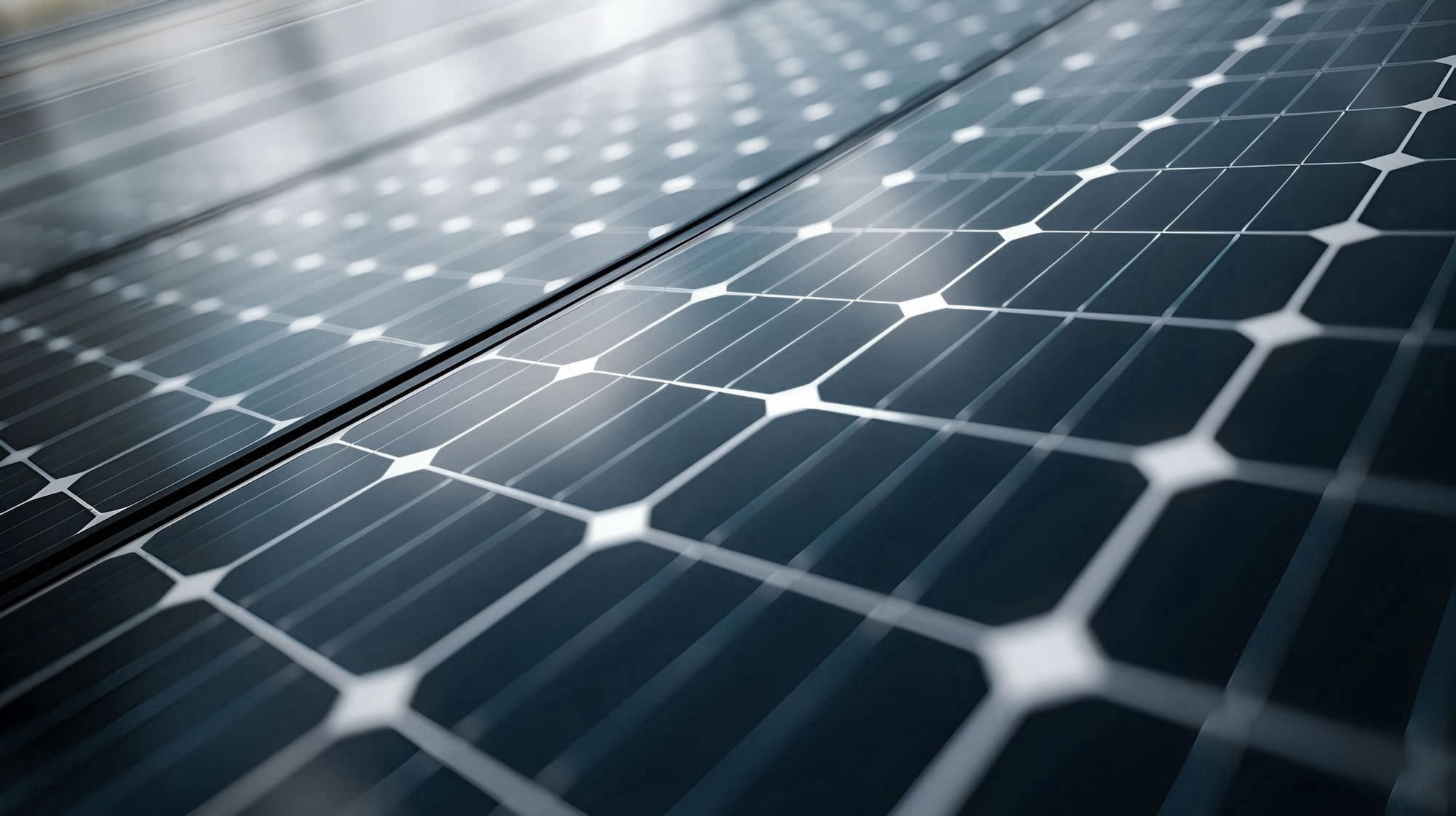Nahaufnahme von Solarpaneelen
