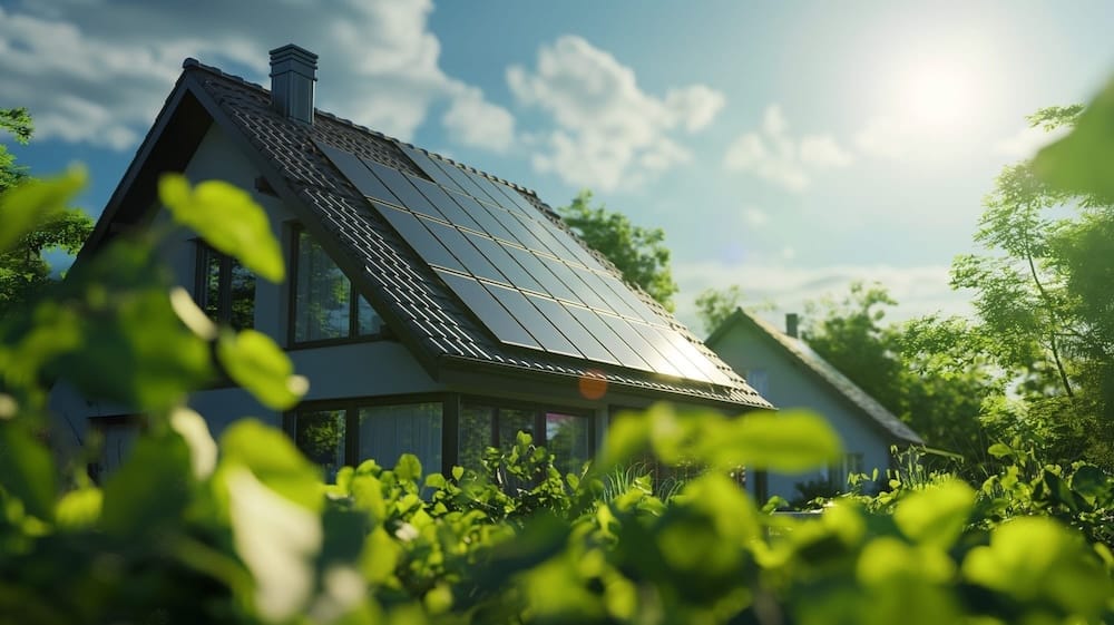 Ein Einfamilienhaus im Grünen